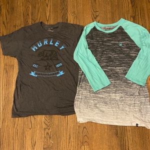 2x Hurley T-shirts size L